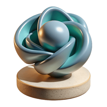 beautiful traditional Modern Sculpture Abstract Form Isolated png