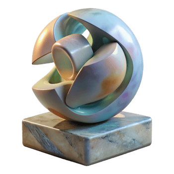 magnificent traditional Modern Sculpture Abstract Form Isolated high resolution png
