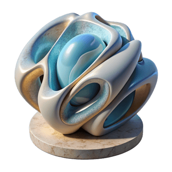 impressive artistic Modern Sculpture Abstract Form Isolated genuine png