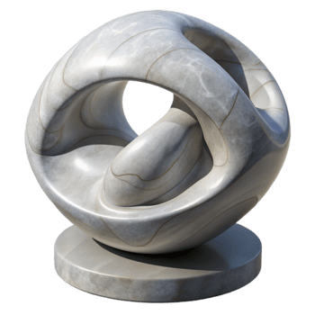 magnificent traditional Modern Sculpture Smooth Surface Cutout on Transparent Background high quality png