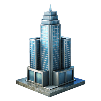 impressive abstract Modern Skyscraper Cutout on Transparent Background exclusive png