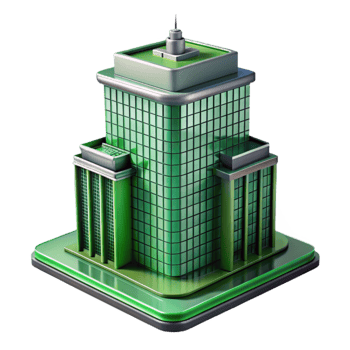 magnificent rustic Modern Skyscraper with Green Roof Transparent exclusive png