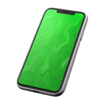 stunning abstract Modern Smartphone with Green Screen Mockup exclusive png