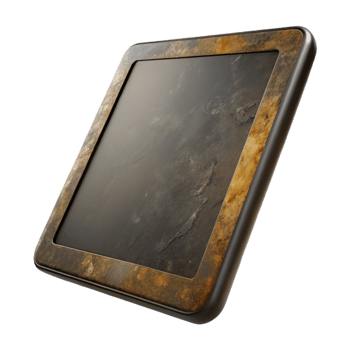 serene contemporary Modern Tablet with Black Screen Transparent genuine png