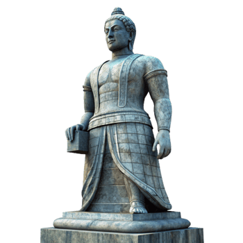 dramatic contemporary Monumental Statue Silhouette Transparent Background authentic png