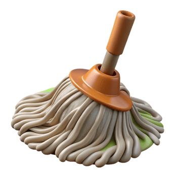 wonderful artistic Mop Wet Dry Cleaning Transparent Background detailed png