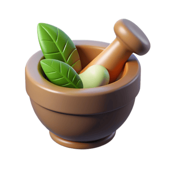 extraordinary vintage Mortar and Pestle Grinding Herbs exclusive png