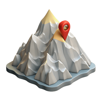 magnificent rustic Mount Everest Summit Climbing Route Isolated Element original png