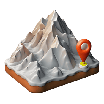 dramatic traditional Mount Everest Summit Climbing Route Isolated Element professional png
