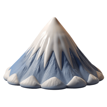 magnificent abstract Mount Fuji Snow Capped Cone Shape Cutout exclusive png
