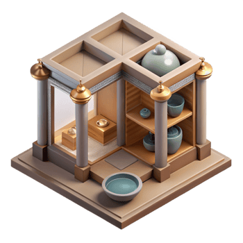extraordinary traditional Museum Display Case Overhead View Cutout professional png