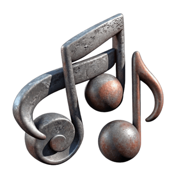 stunning vintage Music Notation Symbols and Clefs Cutout exclusive png