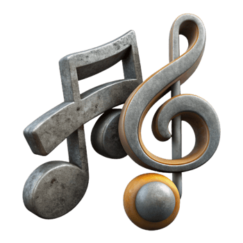 beautiful modern Music Notation Symbols and Clefs Cutout exclusive png