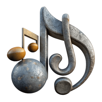 beautiful minimalist Music Notation Symbols and Clefs Cutout professional png