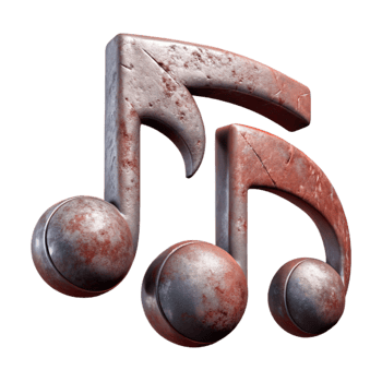beautiful minimalist Music Notation Symbols Dynamic Markings Isolated high quality png
