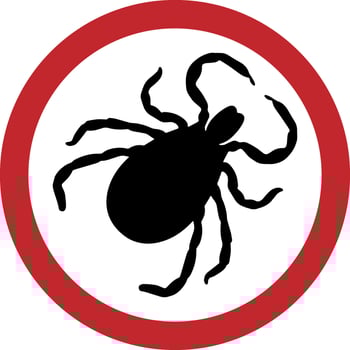 image of a tick in a red circle. tick sign. illustration vector