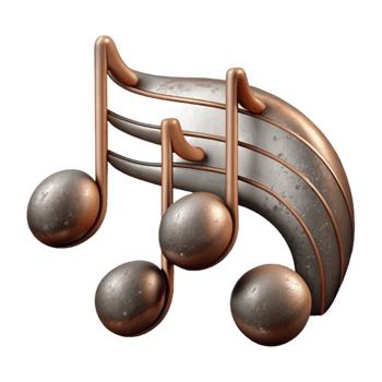 elegant modern Music Notes Staff Lines Isolated Element high quality png