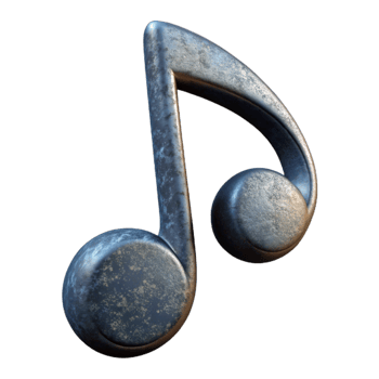 serene classic Music Note Symbol Treble Clef Isolated Element Transparent Background png