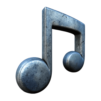 beautiful contemporary Music Note Symbol Treble Clef Isolated Element Transparent Background high resolution png