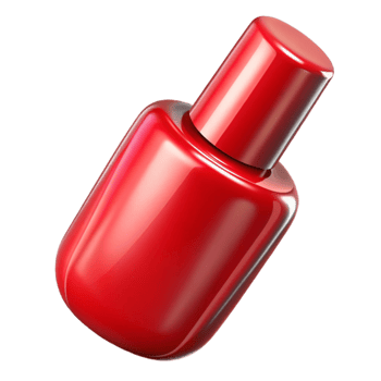magnificent vintage Nail Polish Red Shiny Cutout original png