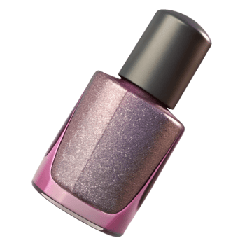 elegant artistic Nail Polish with Glitter Finish authentic png