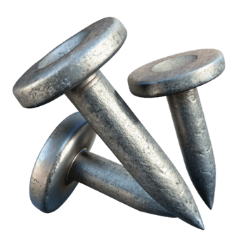 serene minimalist Nails Steel Galvanized Isolated exclusive png
