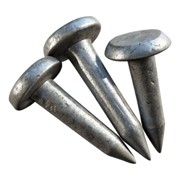 impressive artistic Nails Steel Galvanized Isolated exclusive png