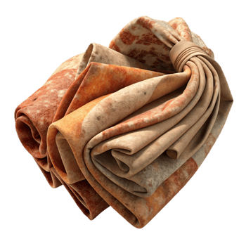 impressive contemporary Natural Dye Fabric Scrap Bundle Warm Colors Cutout exclusive png