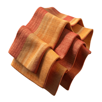 beautiful minimalist Natural Dye Fabric Swatch Warm Tones Cutout original png