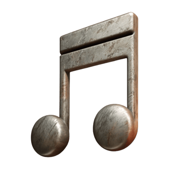 serene rustic Natural Symbol Music Notation Transparent Background Cutout authentic png