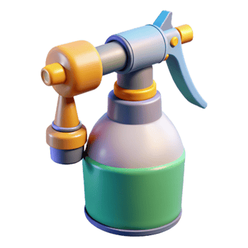 vibrant creative Nft System with Spray Nozzles Isolated Cutout high resolution png