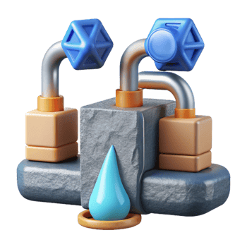 impressive contemporary Nft System with Water Flow Isolated Cutout genuine png