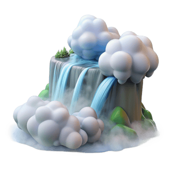 elegant classic Niagara Falls Mist and Spray Transparent high quality png