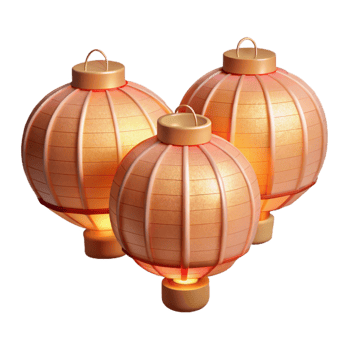 vibrant rustic Obon Festival Lantern Floating Soft Light Transparent Background genuine png