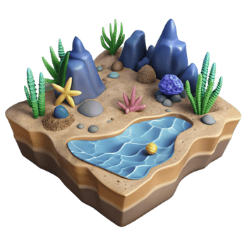 wonderful modern Ocean Floor Landscape Cutout Sandy Bottom Isolated high quality png