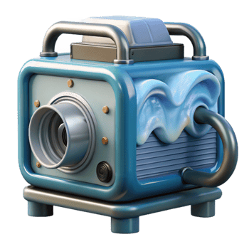 stunning minimalist Ocean Wave Power Generator Model Front View Cutout authentic png