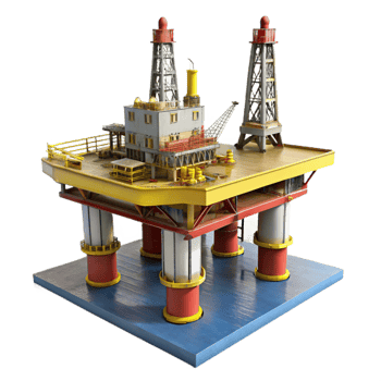 magnificent contemporary Offshore Oil Rig Platform Silhouette genuine png