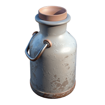 impressive artistic Old Fashioned Milk Bottle Glass Material Cutout authentic png
