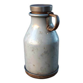 elegant traditional Old Fashioned Milk Bottle Glass Material Cutout genuine png