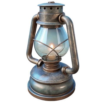 extraordinary artistic Old Fashioned Oil Lamp Glass Chimney Transparent Background original png