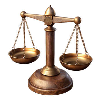 extraordinary artistic Old Fashioned Scales Brass Weights Cutout png