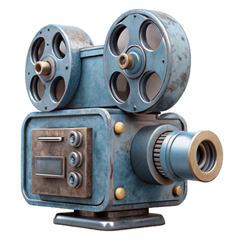 stunning creative Old Film Projector Side Angle Cutout exclusive png