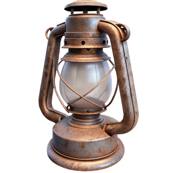 beautiful vintage Old Lantern Front View Transparent Background original png