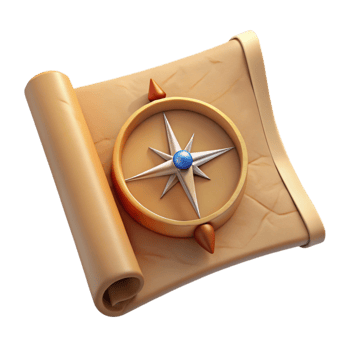 elegant artistic Old Map Compass Rose Detail Cutout high quality png