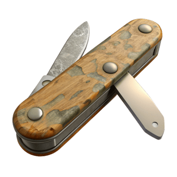dramatic vintage Old Pocket Knife Open Blade Cutout high resolution png