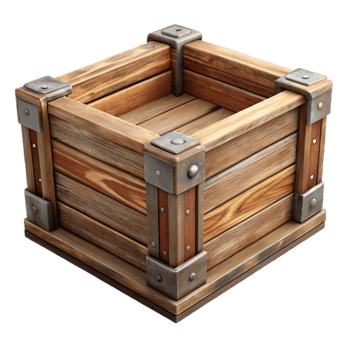 stunning traditional Old Wooden Crate Stenciled Label Element authentic png