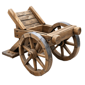 extraordinary minimalist Old Wooden Plow Rustic Style Isolated exclusive png
