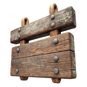 beautiful contemporary Old Wooden Sign Weathered Paint Element high resolution png