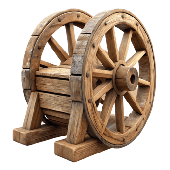 stunning modern Old Wooden Water Wheel Side View Cutout exclusive png