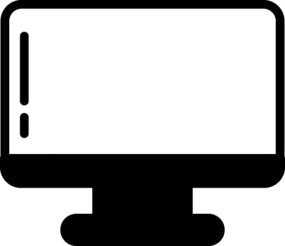 Monitor Solid Style icon Design vector